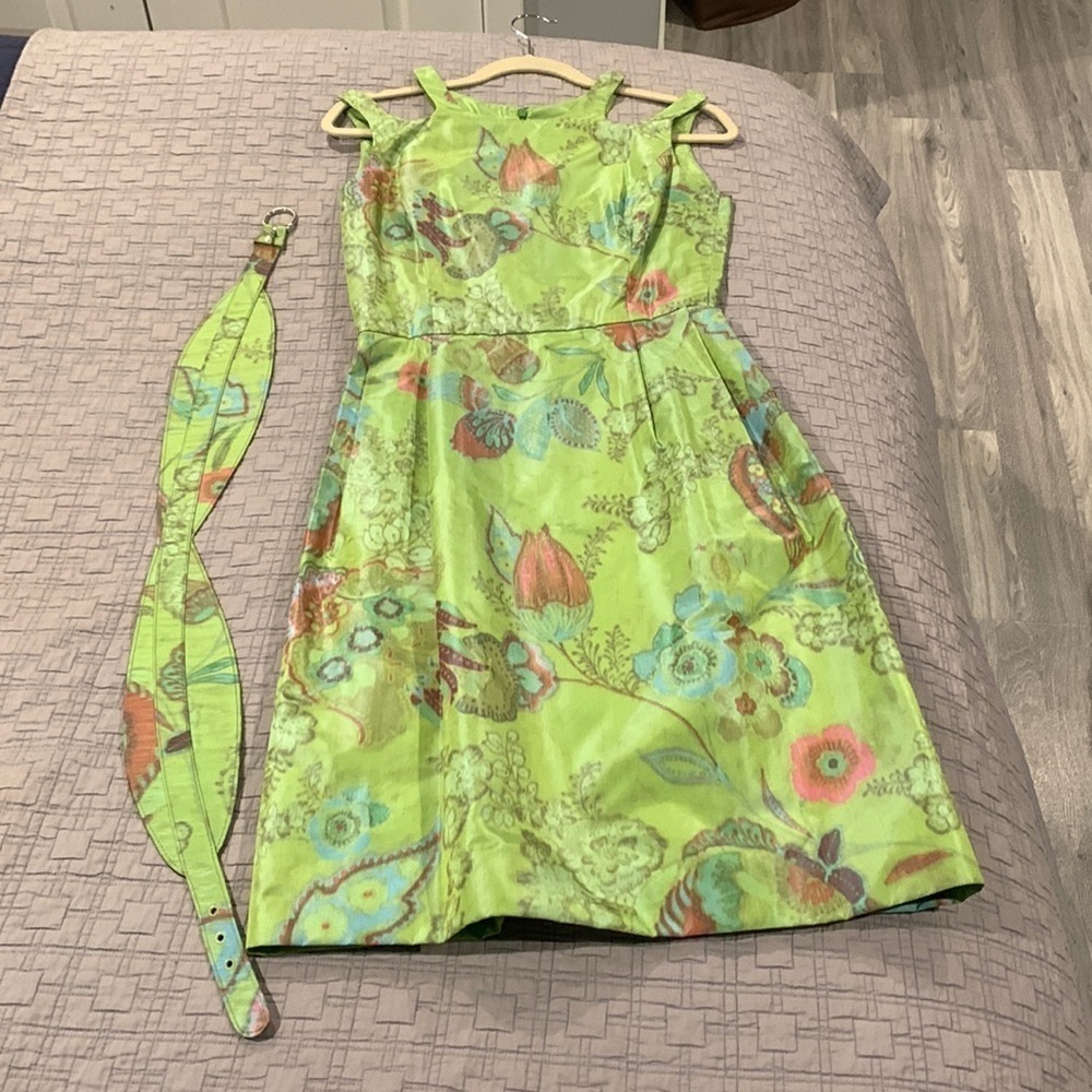Oscar De La Renta Green Dress